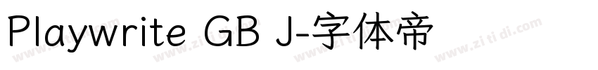 Playwrite GB J字体转换